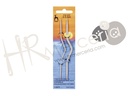 Aguja trenzar aluminio 12,5 cm 60610 Pony 2pz.