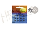 Broche presion laton color niquel Nº 000