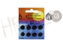 Broche presion latón color negro Nº 3