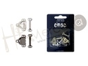 Corchete latón pantalon falda 14 mm pack 4 pzs