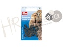 Corchete forrado peletería marrón Prym 3 pz.