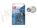 Imperdible acero plata+bola surt Nº1-3 Prym 10 pz.