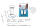 Pinzas p. tirantes 18 mm acero plata 2 pz