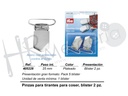 Pinzas p. tirantes 25 mm acero plata 2 pz