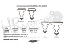 Hebilla para peto corredera de 40mm