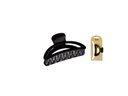 Pinza ovalada 6 cm. Negro. 6 uds.
