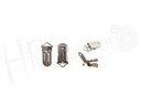 Pinza niquel con agujero 18 mm FR5023 30 pz