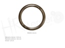 Asa redonda 13 cm madera oscura 1 par
