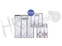 Caja pañ.cro.ind.saten fondo blanco 3 unid