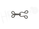 Corchete de gancho p. pieles gris 3 pz