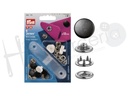 Botones pres. jersey 12 mm negro 6 pz