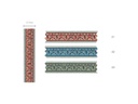 Tapacosturas Jacquard 9588 ancho 15 pza 15 mts.