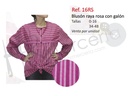 Bluson fallero raya rosa con galon