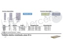 Elastico 2301 trencilla metalizada pieza 25 M.