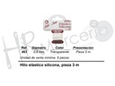 Hilo elastico silicona blister 3m.