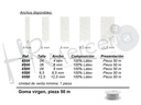 Elastico desnudo 6500 pza 50 mts