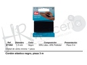 Cordon elastico 1,5 mm negro 3 m