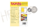 Papel copiador burda  amarillo y blanco