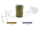 Cordon 4 mm tubular hilado metal 435