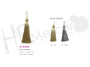 Borla metalizada 9504 ancho 7 Pack 12 ud.