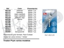 Tirador cremallera 482120 plata