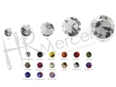 Piedra cristal redonda para coser 609802