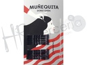 Horquilla muñequita doble onda negro 24 pz