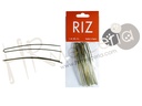 Horquilla moño rubia curva 9.5cm pack 6 pz.