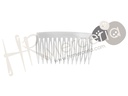 Peineta transparente pequeña 60011 pack 12 pzas