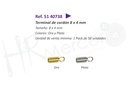 Terminal de cordon 8X4mm Pack 50 ud.