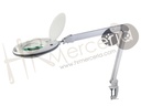 Lupa brazo pivotante lampara led 5 dioptrias