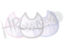 Babero estrellitas para bordar BV779