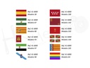 Termoadhesivo impreso bandera Pack 12 pz