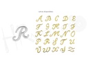 Letras plata bordadas pack 6 unid