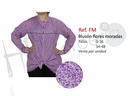 Bluson fallero flores moradas