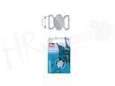 Cierre bikini metal 12mm color plata 416120