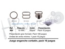 Juego enganche corbatin niquel