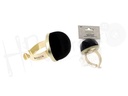 Alfiletero brazalete metalico bola terciopelo negro