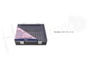 Caja de plastico ABS negra para bobinas de hilos