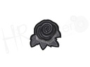 Aplicacion fantasia flor gris 178014