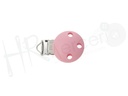 Pinza chupetero madera rosa 5 pz.
