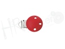 Pinza chupetero madera rojo 5 pz.