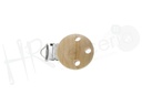 Pinza chupetero madera natural 5 pz.