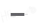 Cinta ballena redonda 3 mm blanca pza 90 mts