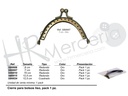 Cierre para bolsos 7 cm oro SB0007