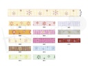 Cinta organza Flores Lineas 25 mt