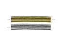 Galon tubular trenzado metal 821