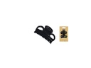 Pinza clasica 4.5 cm. Negro. Pack 6 blister 2 ud