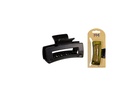 Pinza rectangular 9 cm Negro 6 uds.