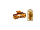 Pinza rectangular 9 cm Concha 6 uds.